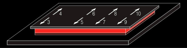 Repeat the squeegeeing of the water from the mini graphic until you have covered the whole design